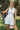 The Mackenzie Dress - White with Navy
